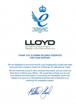 Certifikát Lloyd Zelenka